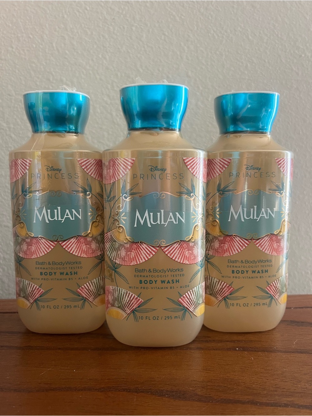 Bath & Body Works Disney Princess Mulan Body Wash, Set of 3, New